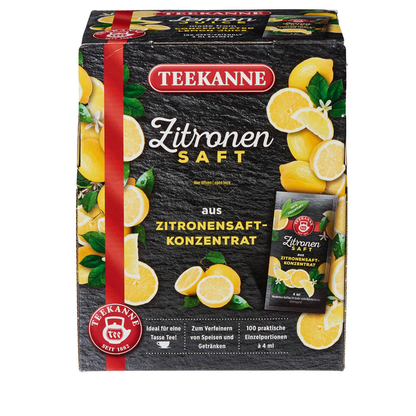 Artikelbild 3 für TEEKANNE Zitronensaft, 100 x 4,0 ml, Artikelnummer 174370
