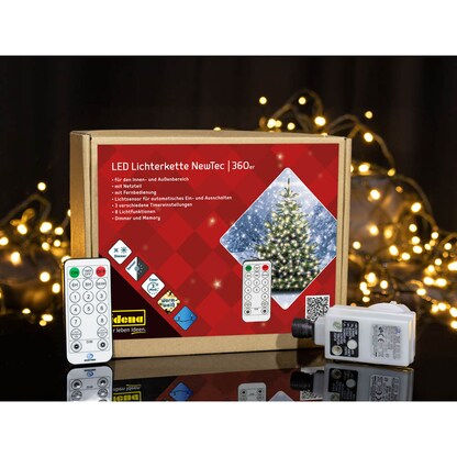 Artikelbild 20 für Idena NewTec 360er LED Lichterkette grün 43,9 m, 1 St., Artikelnummer 761694