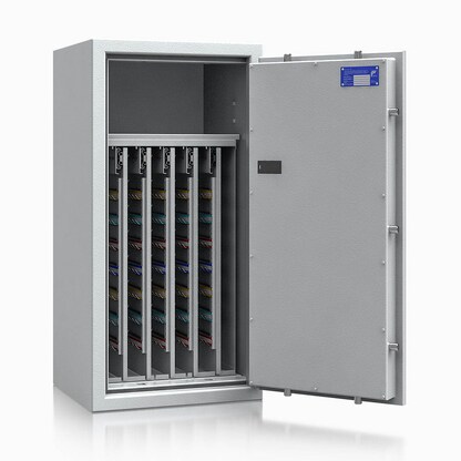 Artikelbild für ISS safe4key Schlüsseltresor lichtgrau mit 600 Haken, Elektronikschloss, 50,0 x 42,0 x 100,0 cm, 1 St., Artikelnummer 850162