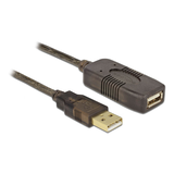 Artikelbild 1 für DeLOCK USB 2.0 A Kabel Verlängerung 20,0 m schwarz, 1 St., Artikelnummer 894711
