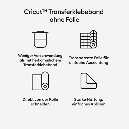 Artikelbild 4 für cricut™ Transferklebeband ohne Trägerfolie für Vinylfolien 33,0 cm x 4,5 m, 1 Rolle, Artikelnummer 958573