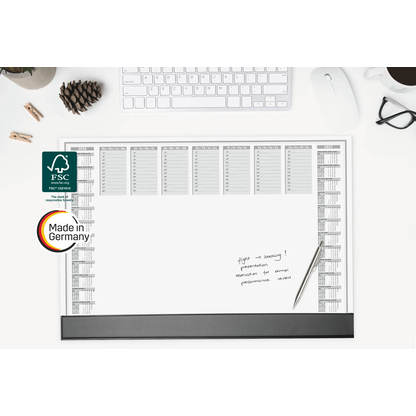 Artikelbild 11 für SIGEL Schreibtischunterlage Office 2026/2027 weiß Papier 59,5 x 41,0 cm, 40 Blatt, Artikelnummer 585717