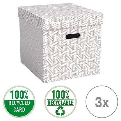 Artikelbild 10 für VON LEITZ CUBE Aufbewahrungsboxen 29,0 l weiß 32,0 x 36,5 x 31,5 cm, 3 St., Artikelnummer 636078