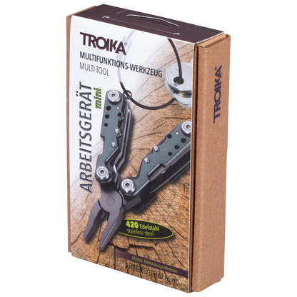 Artikelbild 4 für TROIKA® Multitool ARBEITSGERÄT mini TOL42/GY, Länge: 7,0 cm, 1 St., Artikelnummer 666448