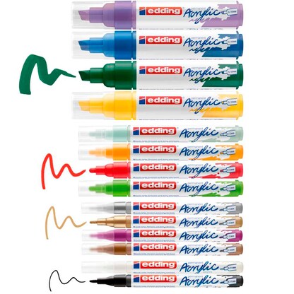 Artikelbild für edding CS14B Acrylstifte-Set farbsortiert 14 St., Artikelnummer 786378