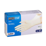 Artikelbild 1 für HYGOSTAR unisex Einmalhandschuhe SKIN weiß Größe L, 100 St., Artikelnummer 597849