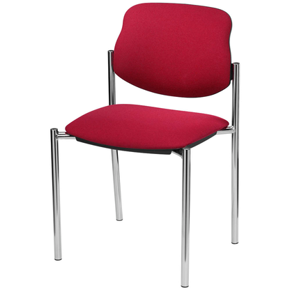 Artikelbild 4 für Nowy Styl Besucherstühle Styl STYL CHROM C-29 4ER bordeaux Stoff, 4 St., Artikelnummer 260416