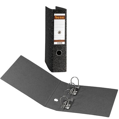 Artikelbild für bene Doppelordner schwarz Karton 7,0 cm, 1 St., Artikelnummer 733618
