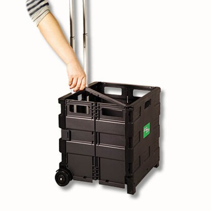 Artikelbild 4 für relaxdays Einkaufstrolley Kunststoff schwarz 42,0 x 37,0 x 39,0 cm, Artikelnummer 360691