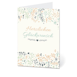 Artikelbild 1 für LUMA Glückwunschkarte Blumen LU2163 DIN B6, 1 St., Artikelnummer 403367