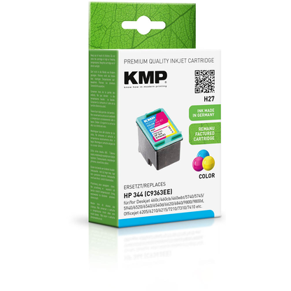 Artikelbild 2 für KMP H27 color Druckerpatrone kompatibel zu HP 344 (C9363E), Artikelnummer 164327