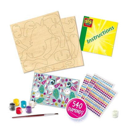 Artikelbild 2 für SES Creative® Diamond Painting 3D Einhörner mehrfarbig, Artikelnummer 110589
