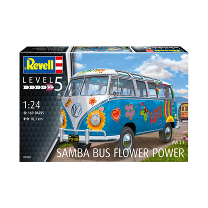 Artikelbild für Revell Volkswagen 07050 Samba Bus T1 Flower Power Bausatz, Artikelnummer 201446