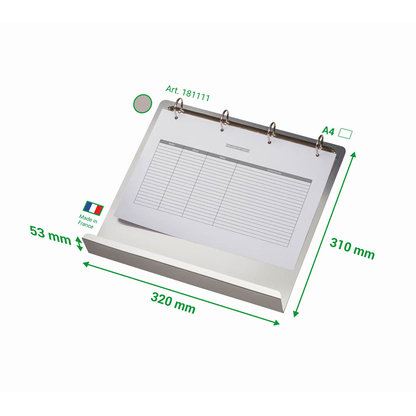 Artikelbild 3 für tarifold Ringbuchmechaniken DIN A4 silber magnetisch, 2 St., Artikelnummer 461477