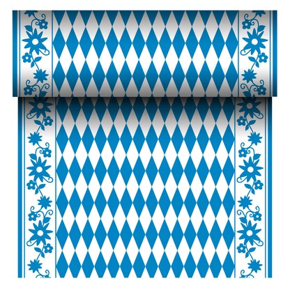 Artikelbild für STARPAK Tischläufer soft selection blau, weiß 40,0 cm x 24,0 m, 1 Rolle, Artikelnummer 466712