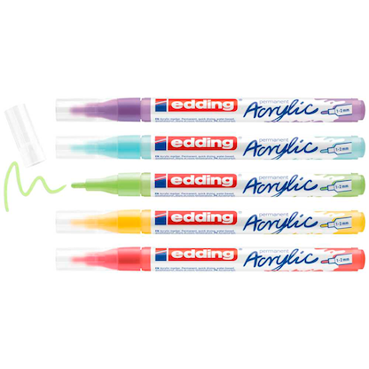 Artikelbild für edding 5300 Acrylstifte-Set farbsortiert 1,0 - 2,0 mm, 5 St., Artikelnummer 786396