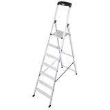 Artikelbild 1 für KRAUSE Stehleiter einseitig MONTO Solido silber 7 Stufen, H: 230,0 cm, Artikelnummer 568903