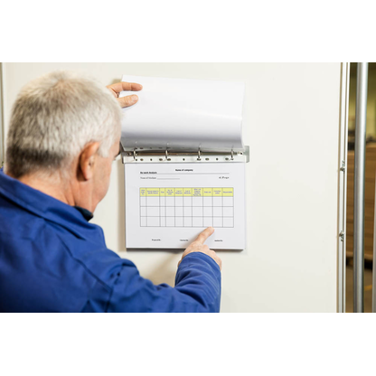 Artikelbild 5 für tarifold Ringbuchmechaniken DIN A4 silber magnetisch, 4 St., Artikelnummer 461451