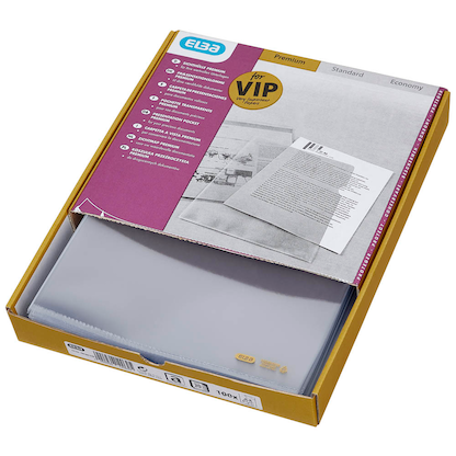 Artikelbild 10 für ELBA Sichthüllen DIN A4 glasklar glatt 0,14 mm, 100 St., Artikelnummer 150532