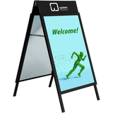 Artikelbild 1 für update displays Kundenstopper HardLine PLUS schwarz DIN A1 2 Fächer 62,9 x 80,0 x 110,0 cm, 1 St., Artikelnummer 217499