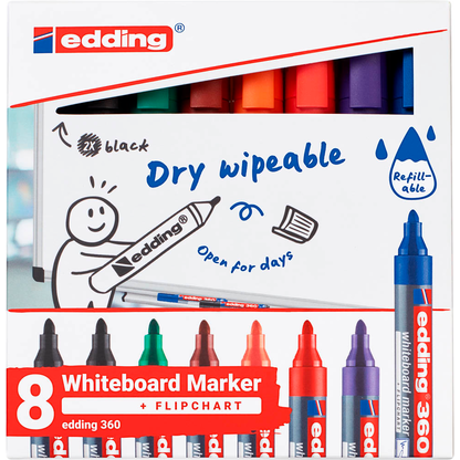 Artikelbild 3 für edding 360 Whiteboard-Marker farbsortiert 1,5 - 3,0 mm, 8 St., Artikelnummer 511166