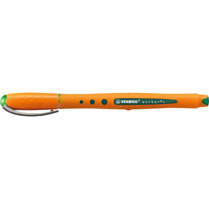 Artikelbild 2 für STABILO worker®+ Tintenroller orange 0,5 mm, Schreibfarbe: grün, 1 St., Artikelnummer 625145