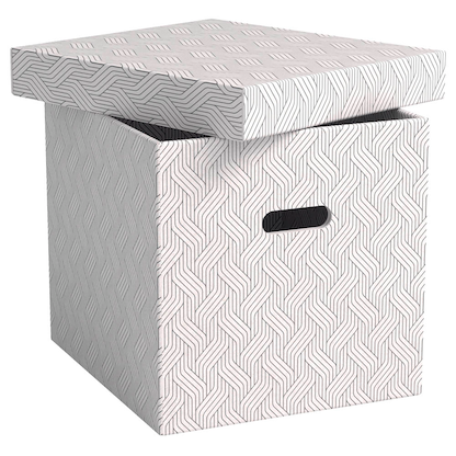 Artikelbild 3 für VON LEITZ CUBE Aufbewahrungsboxen 29,0 l weiß 32,0 x 36,5 x 31,5 cm, 3 St., Artikelnummer 636078