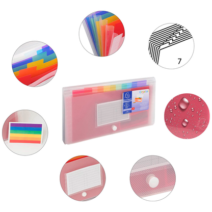 Artikelbild 8 für Exacompta Fächermappe Crystal 7 Fächer transparent, 1 St., Artikelnummer 680837