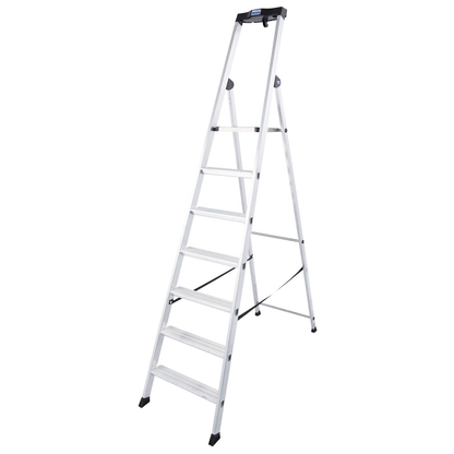 Artikelbild 2 für KRAUSE Stehleiter einseitig MONTO Solido silber 7 Stufen, H: 230,0 cm, Artikelnummer 568903