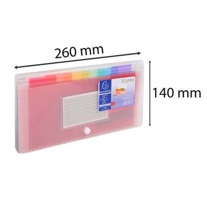 Artikelbild 2 für Exacompta Fächermappe Crystal 7 Fächer transparent, 1 St., Artikelnummer 680837