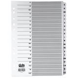 Artikelbild 1 für dots Ordnerregister Mylar DIN A4 Vollformat A-Z weiß 20-teilig, 1 Satz, Artikelnummer 486928