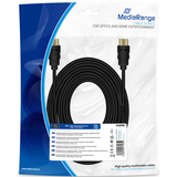 Artikelbild 1 für MediaRange HDMI A Kabel 10,0 m schwarz, 1 St., Artikelnummer 317257