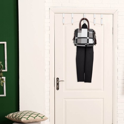 Artikelbild 3 für relaxdays Türhaken mit 5 Haken weiß, 5 St., Artikelnummer 520454