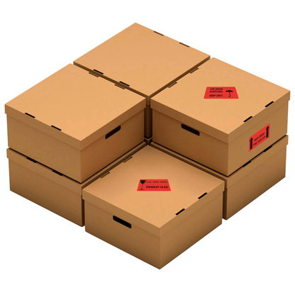 Artikelbild 2 für EICHNER Warnetiketten rot »Vorsicht Glas!« 100,0 x 50,0 mm, 250 Etiketten , Artikelnummer 486544