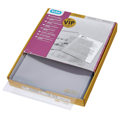 Artikelbild 4 für ELBA Sichthüllen DIN A4 glasklar glatt 0,14 mm, 100 St., Artikelnummer 150532