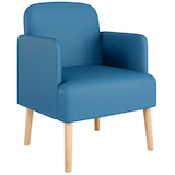 Artikelbild 1 für meet powered by PAPERFLOW Besuchersessel Brooks FTBROSC.23.06 blau Kunstleder, 1 St., Artikelnummer 687687