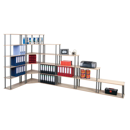 Artikelbild für SZ Metall Eckregal buche, ahorn 60,0 x 60,0 x 74,0 cm, 1 St., Artikelnummer 370015