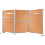 Artikelbild 1 für FRANKEN Trennwand ECO, doppelseitig EL-UTK60, braun 120,0 x 60,0 cm, 1 St., Artikelnummer 570642