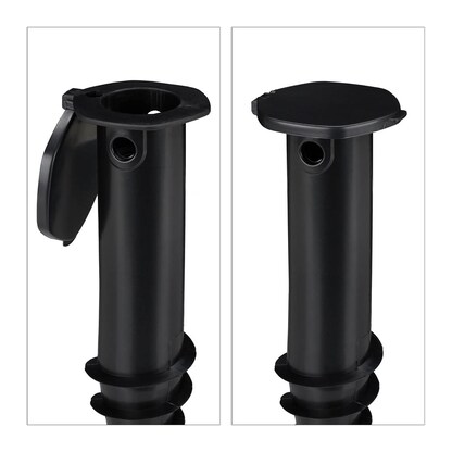 Artikelbild 9 für relaxdays Bodendübel für Sonnenschirm schwarz, Kunststoff, Artikelnummer 644181