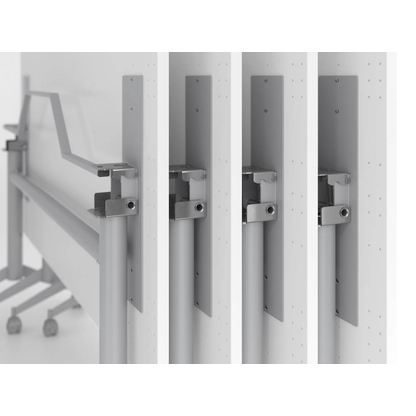 Artikelbild 8 für HAMMERBACHER Mehrzwecktisch KF 16 lichtgrau rechteckig, T-Fuß-Gestell silber, 160,0 x 80,0 x 75,0 cm, Artikelnummer 655410