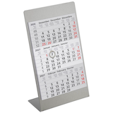 Artikelbild 1 für Tischkalender Edelstahl 2026/2027 silber matt, 1 St., Artikelnummer 547937