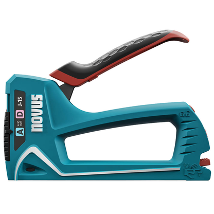 Artikelbild 2 für novus Handtacker J-15 türkis, weiß, 1 St., Artikelnummer 611539