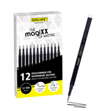 Artikelbild 1 für ONLINE® magiXX Gelschreiberminen schwarz 0,7 mm 12 St., Artikelnummer 617268