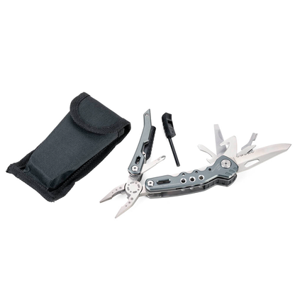 Artikelbild für TROIKA® Multitool FIRE TOOL 14 TOL45/GY, Länge: 10,6 cm, 1 St., Artikelnummer 666375