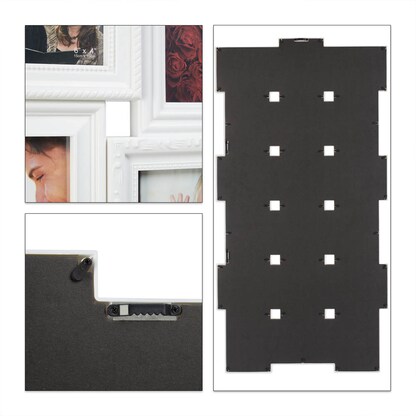 Artikelbild 5 für relaxdays Collage-Bilderrahmen weiß 54,0 x 104,0 cm, 1 St., Artikelnummer 521620