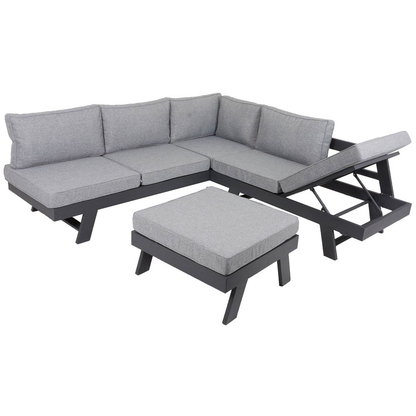 Artikelbild für Garden Pleasure Loungegruppe DONNA grau, anthrazit Metall, 13-teilig, Artikelnummer 707491