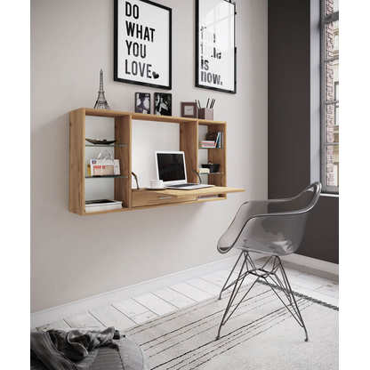 Artikelbild 8 für VCM my office Teala Wandschreibtisch eiche quadratisch, hängend eiche 120,0 x 20,0 cm, Artikelnummer 849014