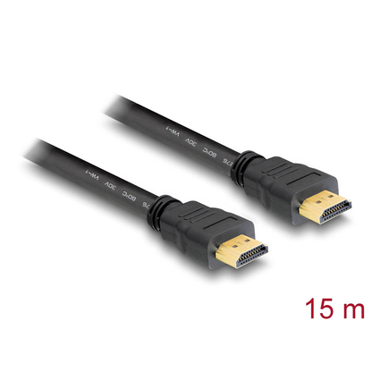 Artikelbild für DeLOCK HDMI Ethernet Kabel 15,0 m schwarz, 1 St., Artikelnummer 894731