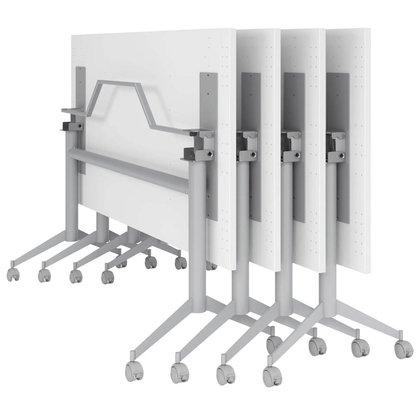 Artikelbild 7 für HAMMERBACHER Mehrzwecktisch KF 16 lichtgrau rechteckig, T-Fuß-Gestell silber, 160,0 x 80,0 x 75,0 cm, Artikelnummer 655410