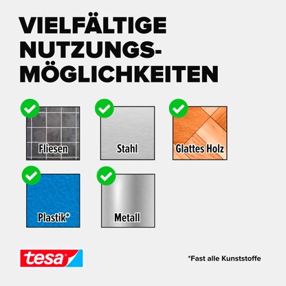 Artikelbild 3 für tesa Klettpunkte ON & OFF® UNIVERSAL weiß, 8 St., Artikelnummer 724136